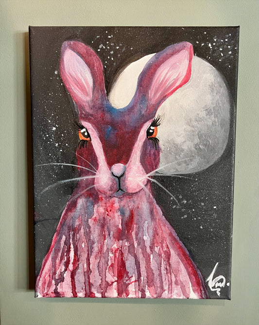 Hare & the Moon Painting