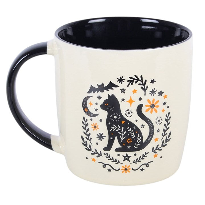 Frightful Folk Cat Ceramic Mug
