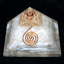 Selenite Orgone Pyramid