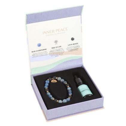 Inner Peace Blue Aventurine Essential Oil Bracelet