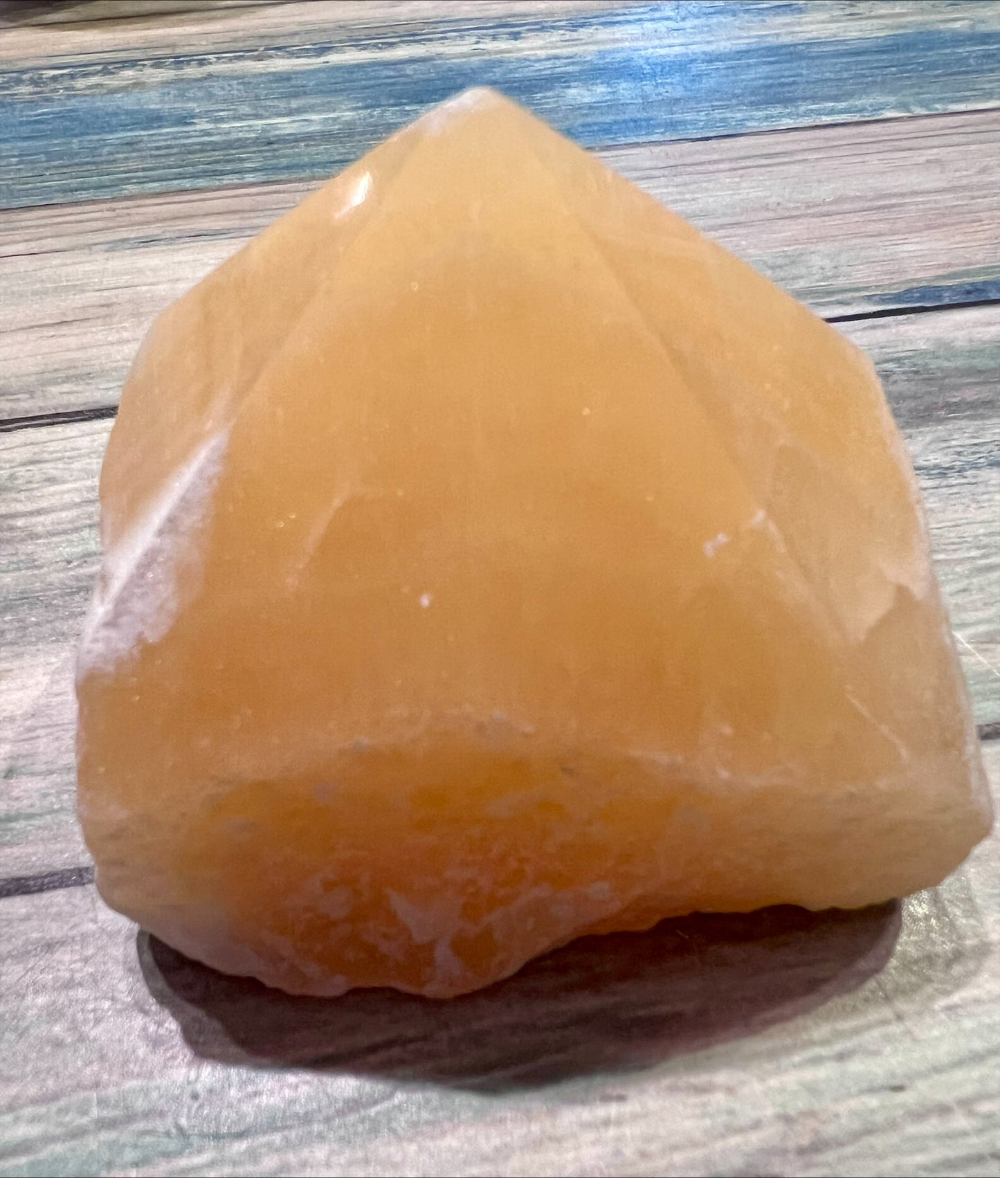 Yellow Calcite Cut Base Point