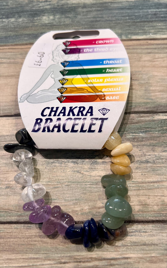 Chakra Chunky Crystal Bracelet