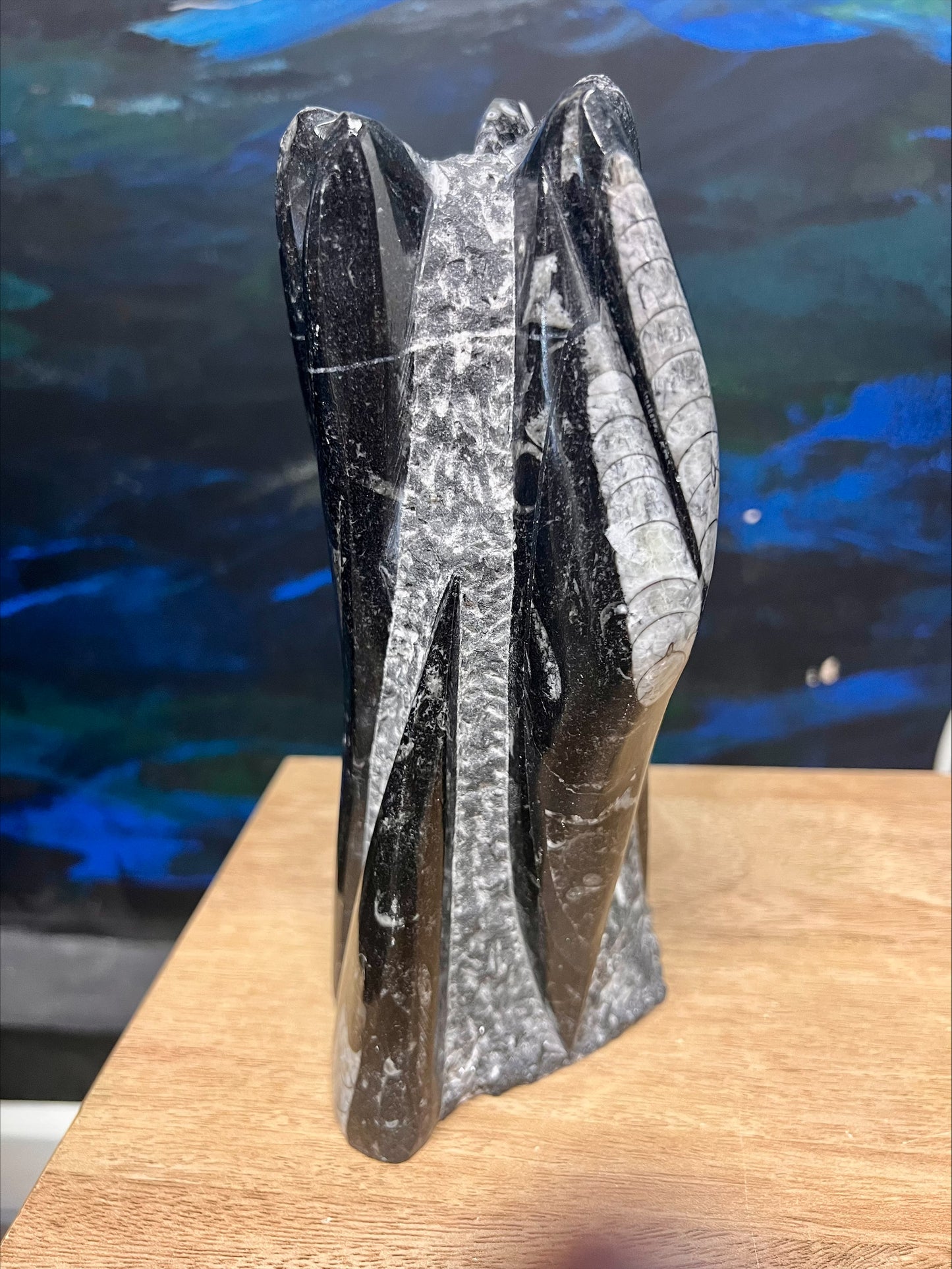 Orthoceras Fossil Sculpture