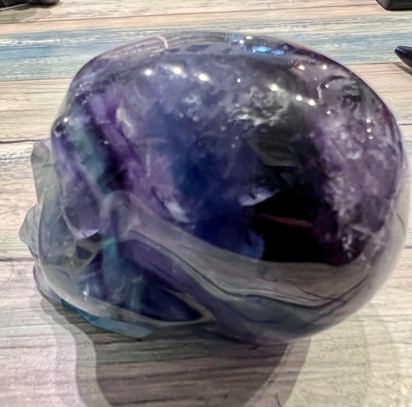Fluorite Skull