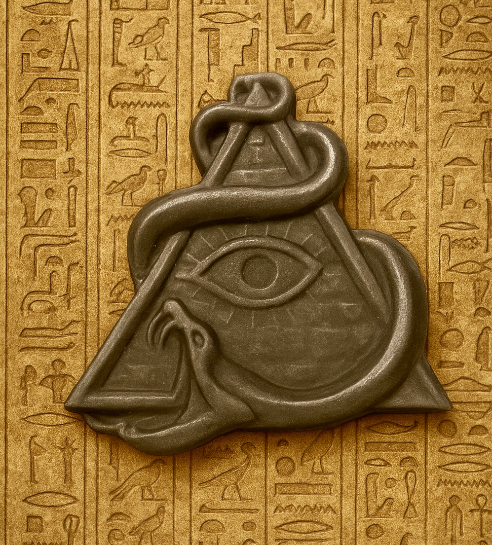 Silver Sheen Obsidian Eye of Horus