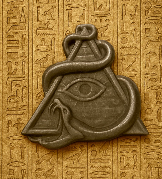 Silver Sheen Obsidian Eye of Horus