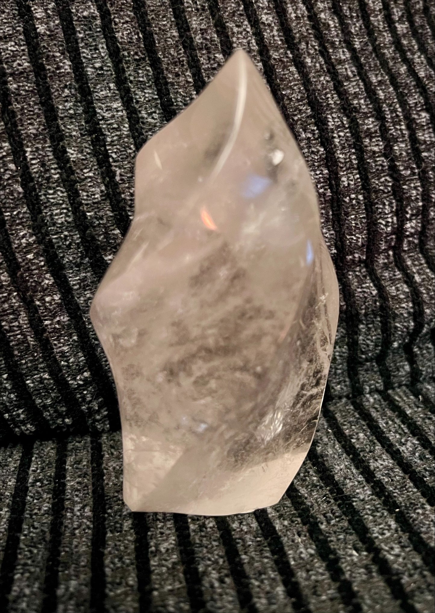 Clear Quartz Crystal Flame