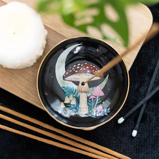 Forest Mushroom Ceramic  Incense Plate