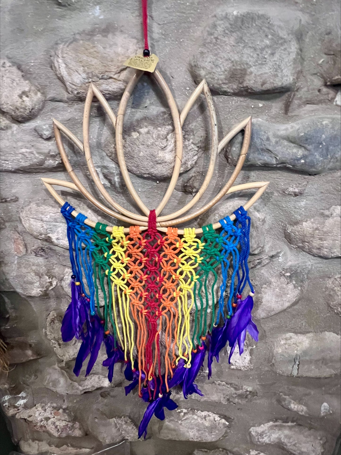 Dreamcatcher - Rainbow colour lotus 40 X 80cm