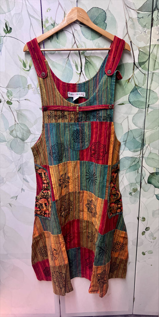 Long Patchwork Dress
