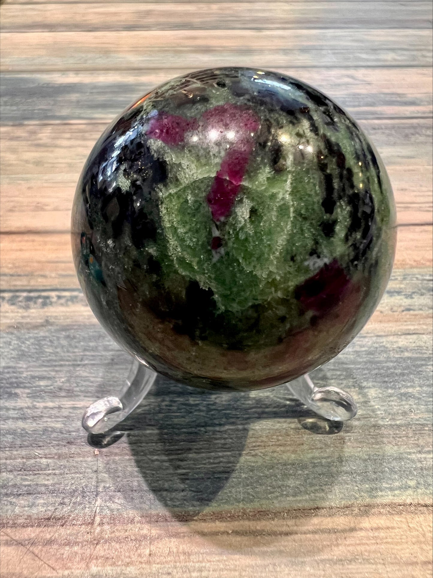 Ruby in Zoisite Sphere