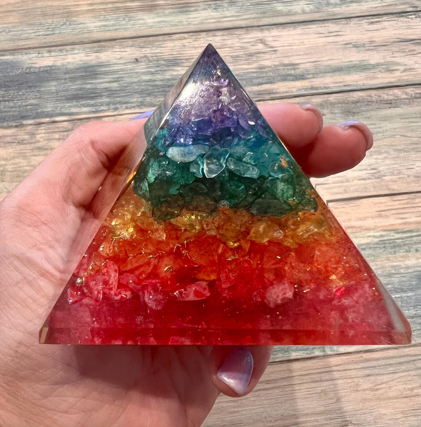 Orgone Pyramid Chakra 70mm