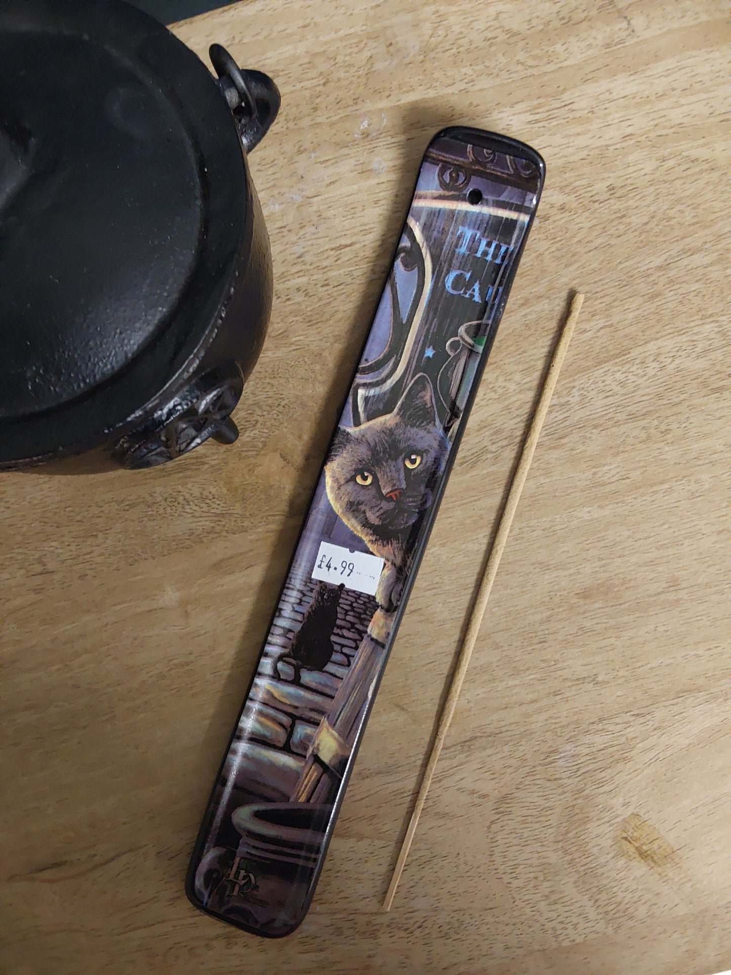 Rusty Cauldron Incense Stick Holder