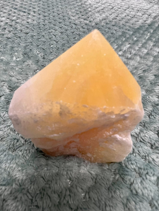 Yellow Calcite Cut Base Point